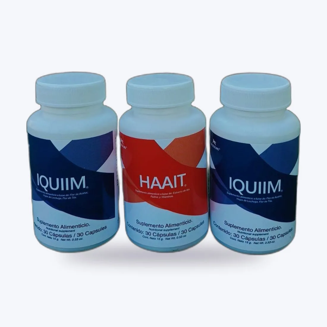 Frasco de Tríada Personal — 2 IQUIIM + 1 HAAIT — complemento Westerlund Health