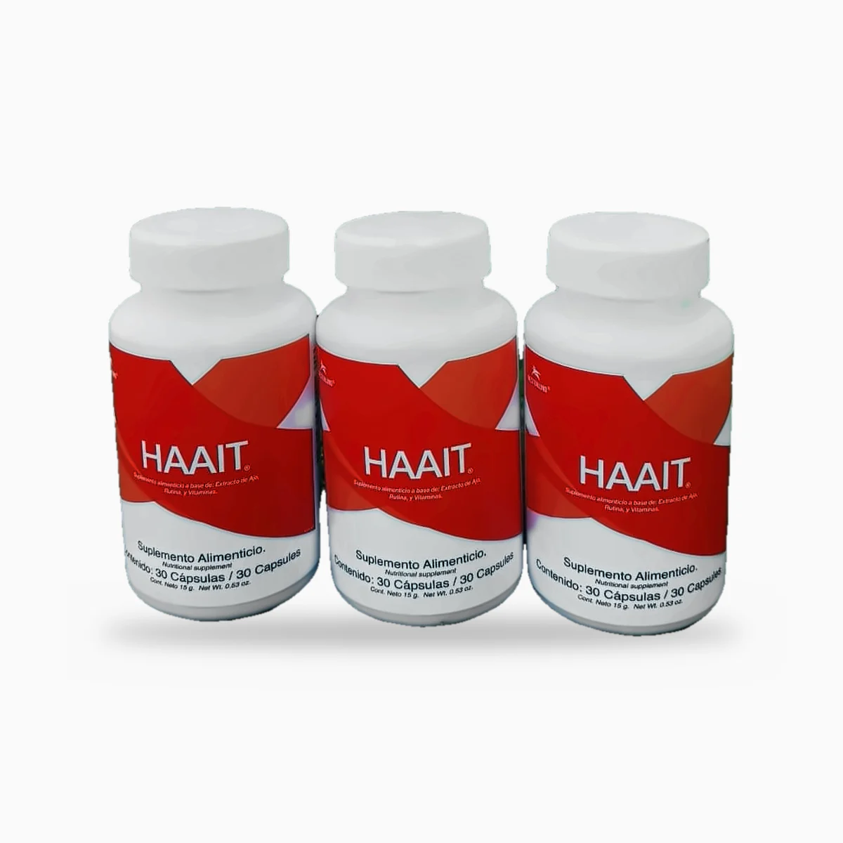 HAAIT 90 días, tres frascos de suplemento alimenticio de Westerlund Health